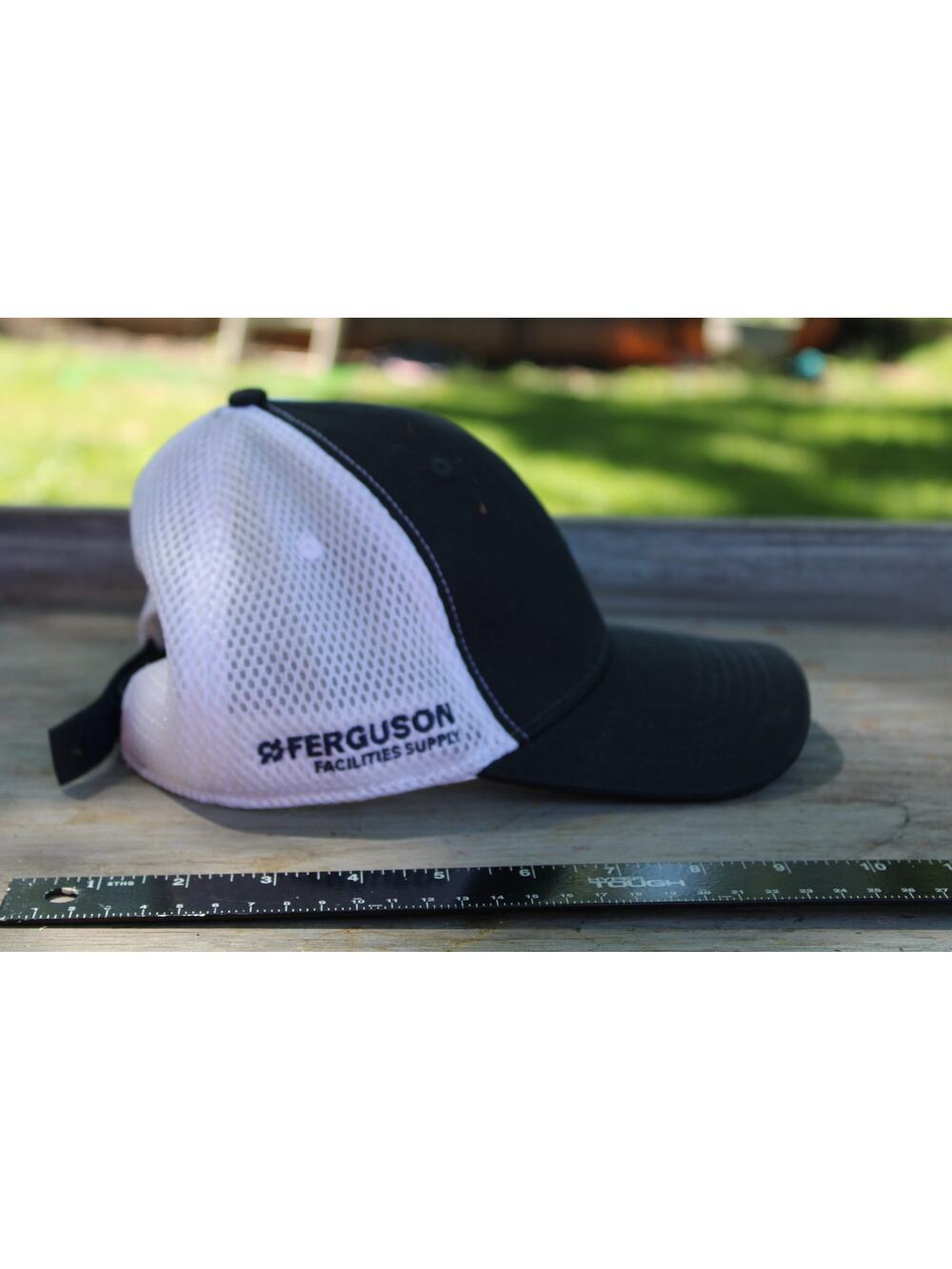 Ferguson Facilities Supply Strapback Trucker Hat Blue One Size Embroidered